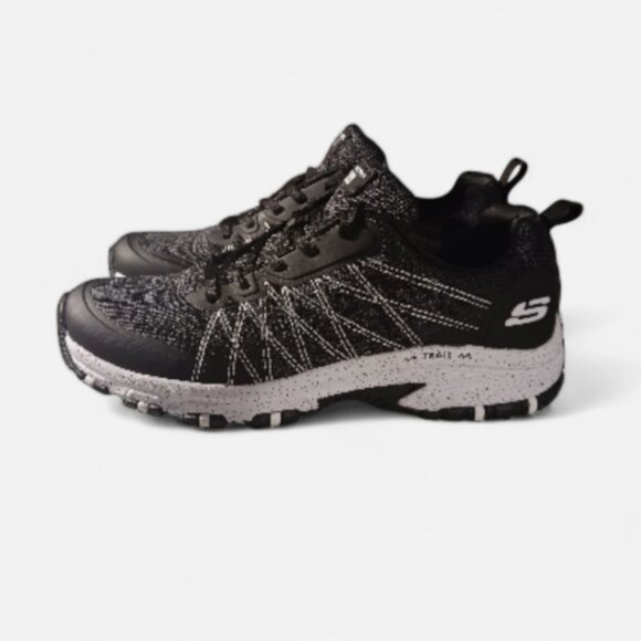 Skechers Women's Trail Sneakers Size 8 Hillcrest External Adventure Black White - Picture 1 of 11